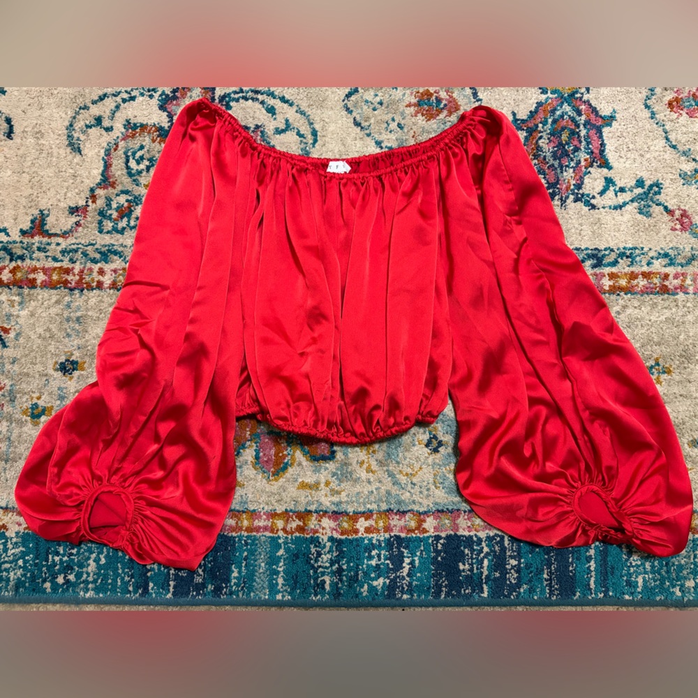 HYFVE Off Shoulder Red Top